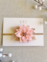 Load image into Gallery viewer, Pink Poinsettia Headband
