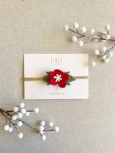 Load image into Gallery viewer, Red Christmas Bloom Headband