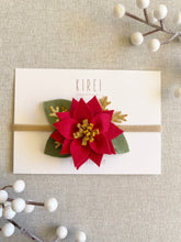Load image into Gallery viewer, Red Poinsettia Headband