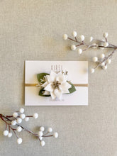 Load image into Gallery viewer, White Poinsettia Headband
