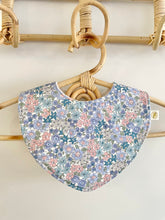 Load image into Gallery viewer, Blue Floral - Handmade Bib