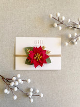 Load image into Gallery viewer, Red Poinsettia Headband
