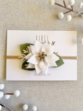 Load image into Gallery viewer, White Poinsettia Headband
