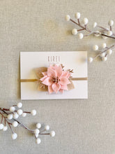 Load image into Gallery viewer, Pink Poinsettia Headband