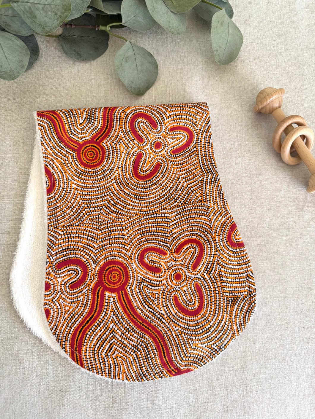 Warlu Dreaming- Burp cloth