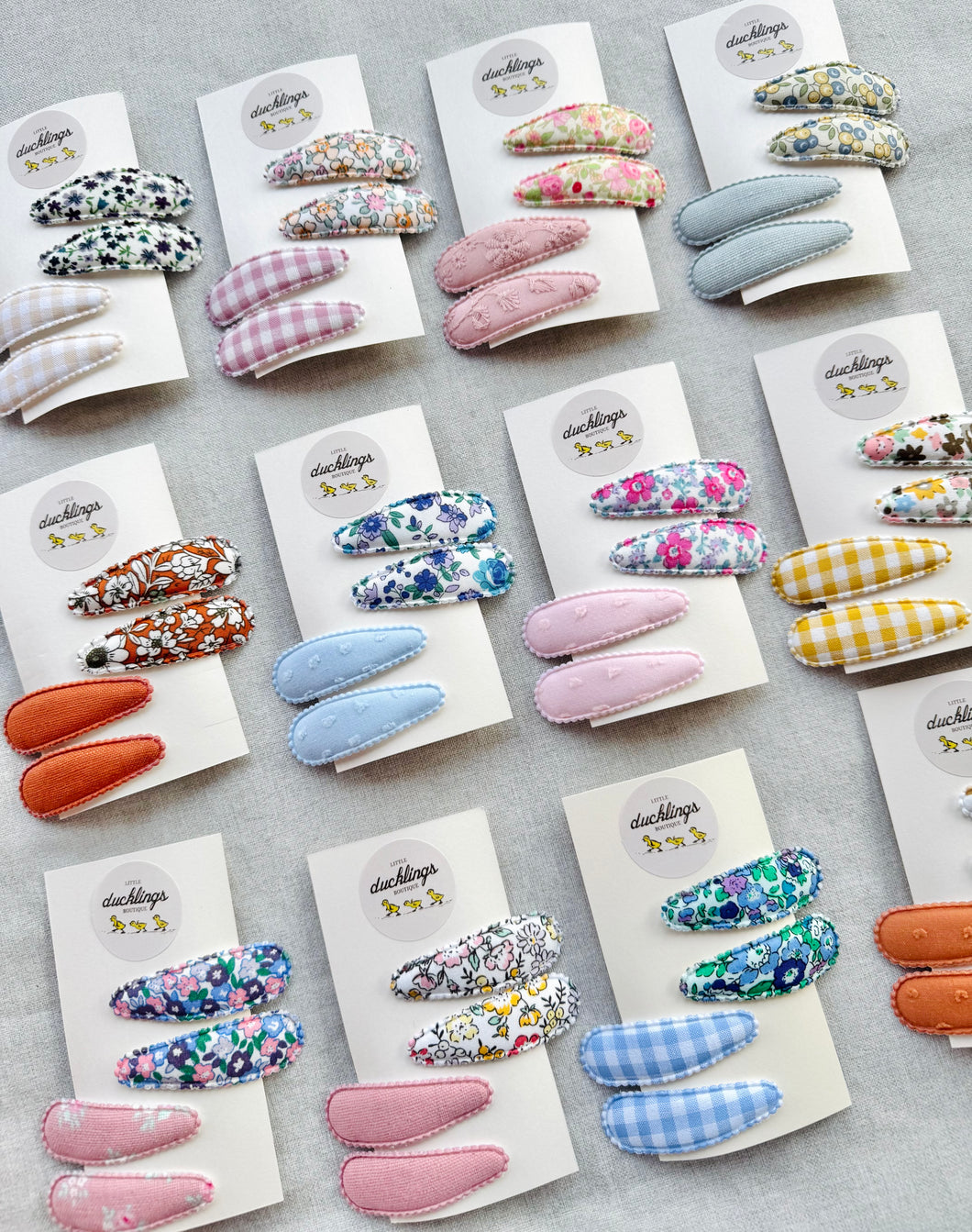 Fabric Hair Clips