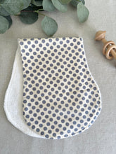 Load image into Gallery viewer, Steel Dots- Burp cloth
