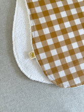 Load image into Gallery viewer, Mustard Gingham - Burp cloth
