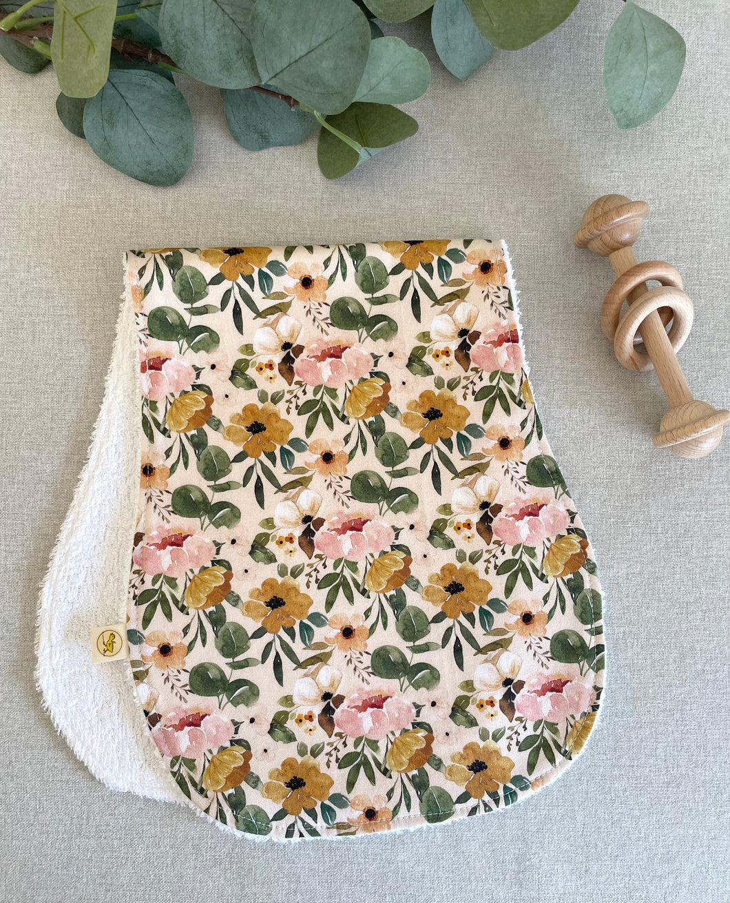 Pink Blossom - Burp cloth