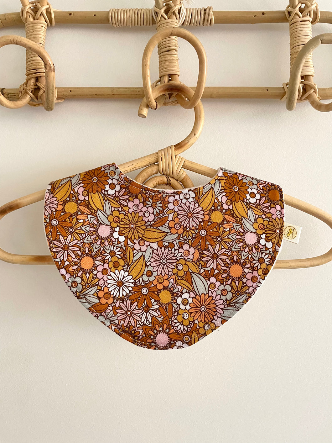 Bronze Floral - Handmade Bib