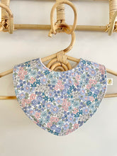 Load image into Gallery viewer, Blue Floral - Handmade Bib
