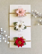 Load image into Gallery viewer, Pink Poinsettia Headband
