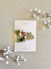 Load image into Gallery viewer, Red Candy Cane Hair Clip
