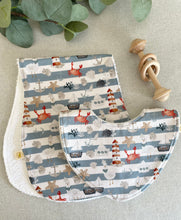 Load image into Gallery viewer, Nautical - Burp cloth
