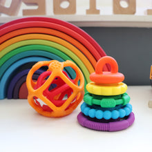 Load image into Gallery viewer, Rainbow Stacker Teether Toy
